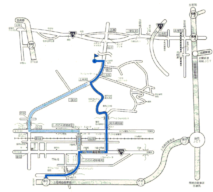 富岡倶楽部のアクセス地図