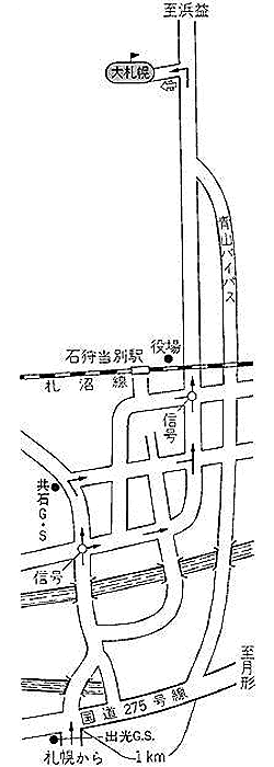 グランド札幌カントリークラブ（旧：大札幌カントリークラブ）のアクセス地図