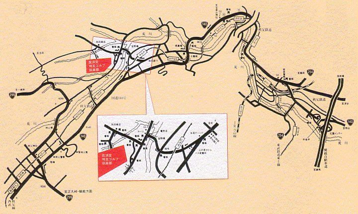ザ　ナショナルカントリー倶楽部　埼玉（旧：廣済堂埼玉ＧＣ）のアクセス地図