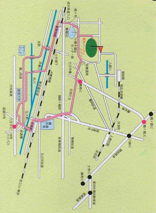 東京バーディクラブのアクセス地図