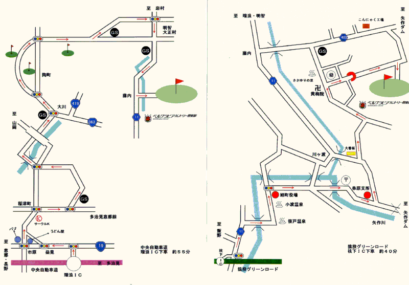 メダリオン・ベルグラビアリゾートのアクセス地図