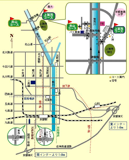 京都ゴルフ倶楽部　舟山コースのアクセス地図