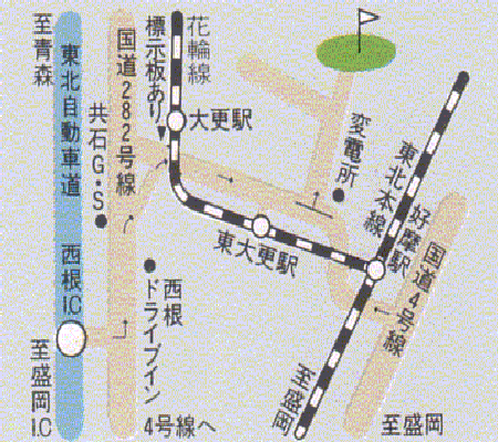 南部富士カントリークラブのアクセス地図