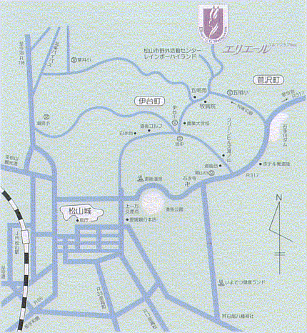 エリエールゴルフクラブ松山（愛媛県）のアクセス地図