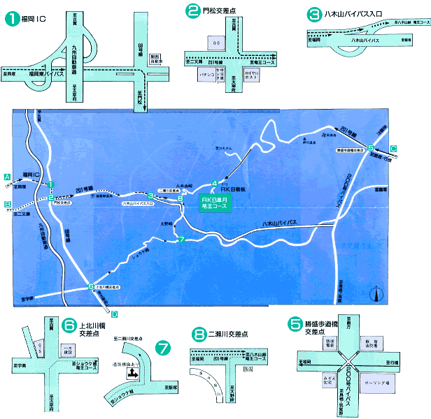 皐月ゴルフ倶楽部　竜王コースのアクセス地図