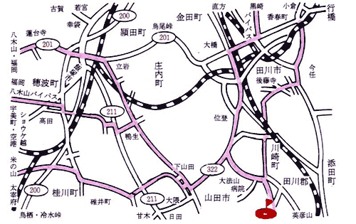 福岡フェザントカントリークラブのアクセス地図