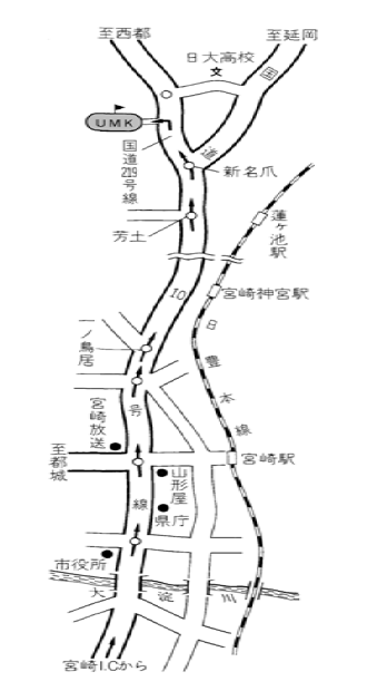UMKカントリークラブのアクセス地図