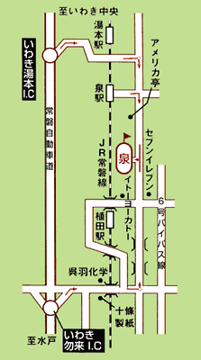ＪＧＭセベバレステロスゴルフクラブ　いわき（福島県）のアクセス地図