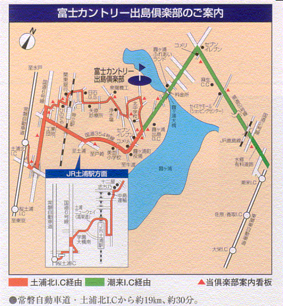 出島ゴルフクラブ（旧：富士ＯＧＭゴルフクラブ出島コース）のアクセス地図